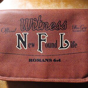 NFL New Found Life Bible Cover Textured Faux Leather Like Football Fan Religious